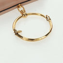 Chloe Nile Handtasche Leder 2way Pink Gold Auth 159884V-8