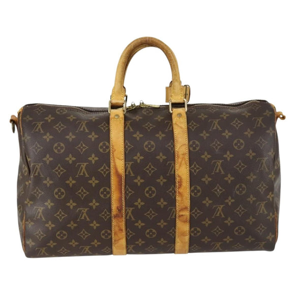LOUIS VUITTON Monogram Keepall Bandouliere 45 Boston Bag M41418 LV Auth 159904