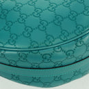 GUCCI GG Canvas Guccissima Bag Light Blue Silver Gold 232962 Auth 159906SAV-17