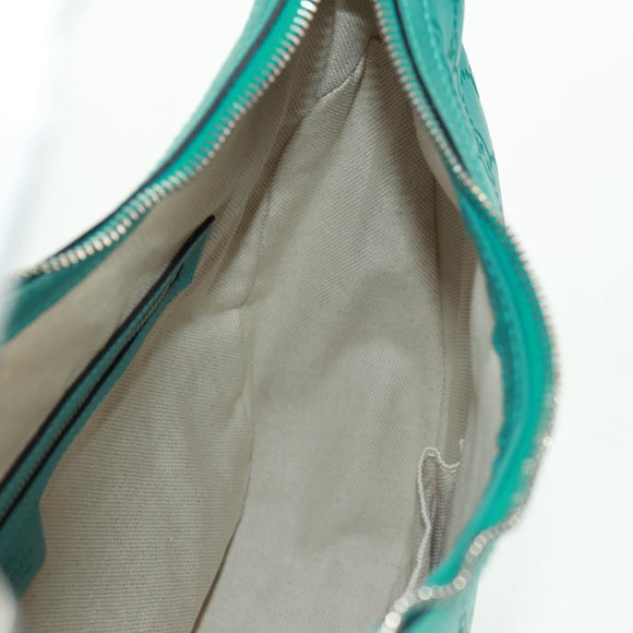 GUCCI GG Canvas Guccissima Bag Light Blue Silver Gold 232962 Auth 159906SAV