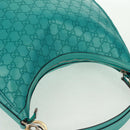 GUCCI GG Canvas Guccissima Bag Light Blue Silver Gold 232962 Auth 159906SAV-6