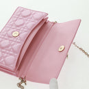 Christian Dior Cannage Miss Dior Chain Bag Leather 2way Pink Auth 159907SAM-20