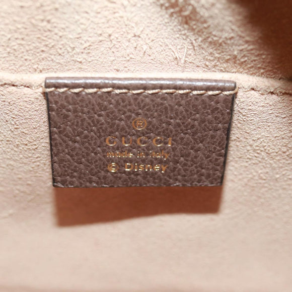 GUCCI Micro GG Supreme Disney Collaboration Bag PVC Beige 602536 Auth 159909SAM
