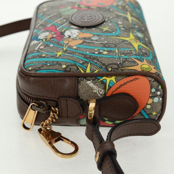 GUCCI Micro GG Supreme Disney Collaboration Bag PVC Beige 602536 Auth 159909SAM