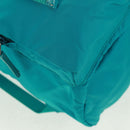 PRADA Backpack Nylon Turquoise Blue Silver Auth 159914V-15