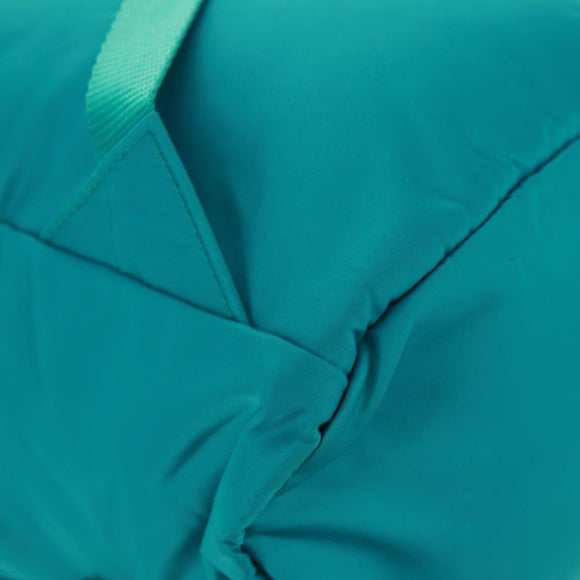 PRADA Backpack Nylon Turquoise Blue Silver Auth 159914V