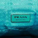 PRADA Backpack Nylon Turquoise Blue Silver Auth 159914V-23
