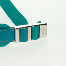 PRADA Backpack Nylon Turquoise Blue Silver Auth 159914V-8