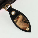 LOUIS VUITTON Monogram Coquette Pochette Bag Satin Leather Pink Auth 159918SAV-8
