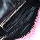 LOUIS VUITTON Monogram Coquette Pochette Bag Satin Leather Pink Auth 159918SAV-9
