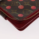 LOUIS VUITTON Monogram Cherry Compact zip Bifold Wallet M95005 LV Auth 159920-10