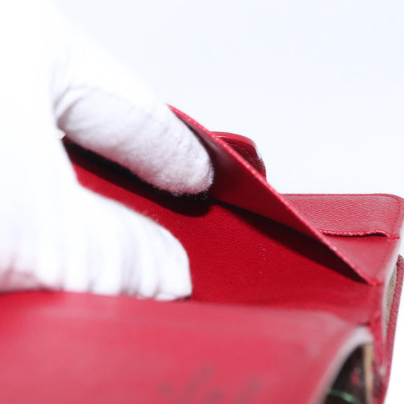 LOUIS VUITTON Monogram Cherry Compact zip Bifold Wallet M95005 LV Auth 159920