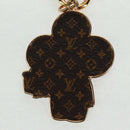 LOUIS VUITTON Monogram Vivienne BFF Christmas Chain Gold M00503 Auth 159921SAM-4