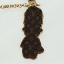 LOUIS VUITTON Monogram Vivienne BFF Christmas Chain Gold M00503 Auth 159921SAM-8