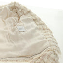 CHANEL Jacket Skirt Setup Tweed White CC Auth 159923V-18