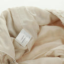 CHANEL Jacket Skirt Setup Tweed White CC Auth 159923V-25