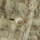 CHANEL Jacket Skirt Setup Tweed White CC Auth 159923V-7