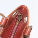 CARTIER Marcello Hand Bag Leather Brown Auth 159935-15