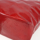 LOUIS VUITTON Monogram Vernis Reade MM Hand Bag Red Rouge M91086 LV Auth 159938-9