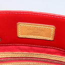 LOUIS VUITTON Monogram Vernis Reade MM Hand Bag Red Rouge M91086 LV Auth 159938-10