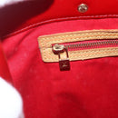 LOUIS VUITTON Monogram Vernis Reade MM Hand Bag Red Rouge M91086 LV Auth 159938-17