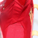 LOUIS VUITTON Monogram Vernis Reade MM Hand Bag Red Rouge M91086 LV Auth 159938-19