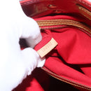 LOUIS VUITTON Monogram Vernis Reade MM Hand Bag Red Rouge M91086 LV Auth 159938-12