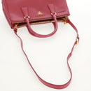 PRADA Galleria Hand Bag Safiano leather 2way Pink Gold Auth 159946-10