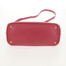 PRADA Galleria Hand Bag Safiano leather 2way Pink Gold Auth 159946-7