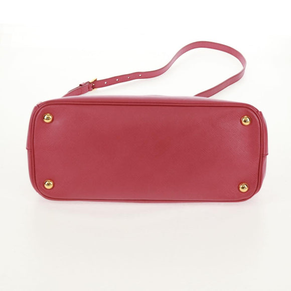 PRADA Galleria Hand Bag Safiano leather 2way Pink Gold Auth 159946