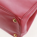 PRADA Galleria Hand Bag Safiano leather 2way Pink Gold Auth 159946-18