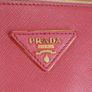 PRADA Galleria Hand Bag Safiano leather 2way Pink Gold Auth 159946-21