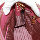 PRADA Galleria Hand Bag Safiano leather 2way Pink Gold Auth 159946-25