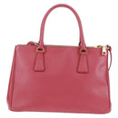 PRADA Galleria Hand Bag Safiano leather 2way Pink Gold Auth 159946-2