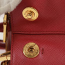 PRADA Galleria Hand Bag Safiano leather 2way Pink Gold Auth 159946-4