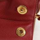 PRADA Galleria Hand Bag Safiano leather 2way Pink Gold Auth 159946-6