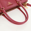 PRADA Galleria Hand Bag Safiano leather 2way Pink Gold Auth 159946-9