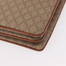 CELINE Macadam Canvas Hand Bag PVC Beige Gold Auth 159948-10