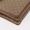 CELINE Macadam Canvas Hand Bag PVC Beige Gold Auth 159948-11