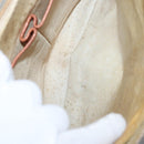 CELINE Macadam Canvas Hand Bag PVC Beige Gold Auth 159948-17