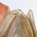 CELINE Macadam Canvas Hand Bag PVC Beige Gold Auth 159948-18