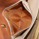 CELINE Macadam Canvas Hand Bag PVC Beige Gold Auth 159948-21