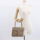CELINE Macadam Canvas Hand Bag PVC Beige Gold Auth 159948-23