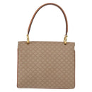 CELINE Macadam Canvas Hand Bag PVC Beige Gold Auth 159948-3