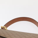 CELINE Macadam Canvas Hand Bag PVC Beige Gold Auth 159948-8