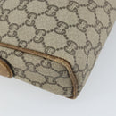 GUCCI GG Plus Supreme Web Sherry Line Shoulder Bag PVC Beige Gold Auth 159949-13