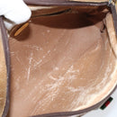 GUCCI GG Plus Supreme Web Sherry Line Shoulder Bag PVC Beige Gold Auth 159949-17