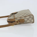 GUCCI GG Plus Supreme Web Sherry Line Shoulder Bag PVC Beige Gold Auth 159949-5