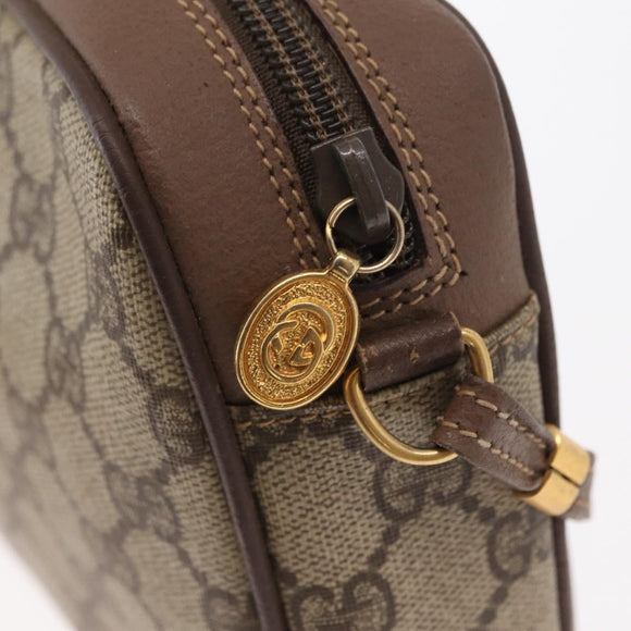 GUCCI GG Supreme Shoulder Bag PVC Beige Gold 007 115 6423 Auth 159950