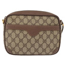 GUCCI GG Supreme Shoulder Bag PVC Beige Gold 007 115 6423 Auth 159950-2